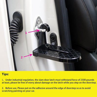 Foot Latch/ Step-up for Vehicle-roof Access.