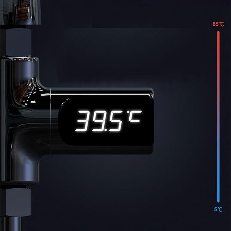 Shower Thermometer (Accurate Real Time Digital LED Battery-Free Display) to Monitor Water Temperature in different environmental conditions.